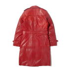 Alison Leather Lambskin Women’s Trench Coat-Regular Fit