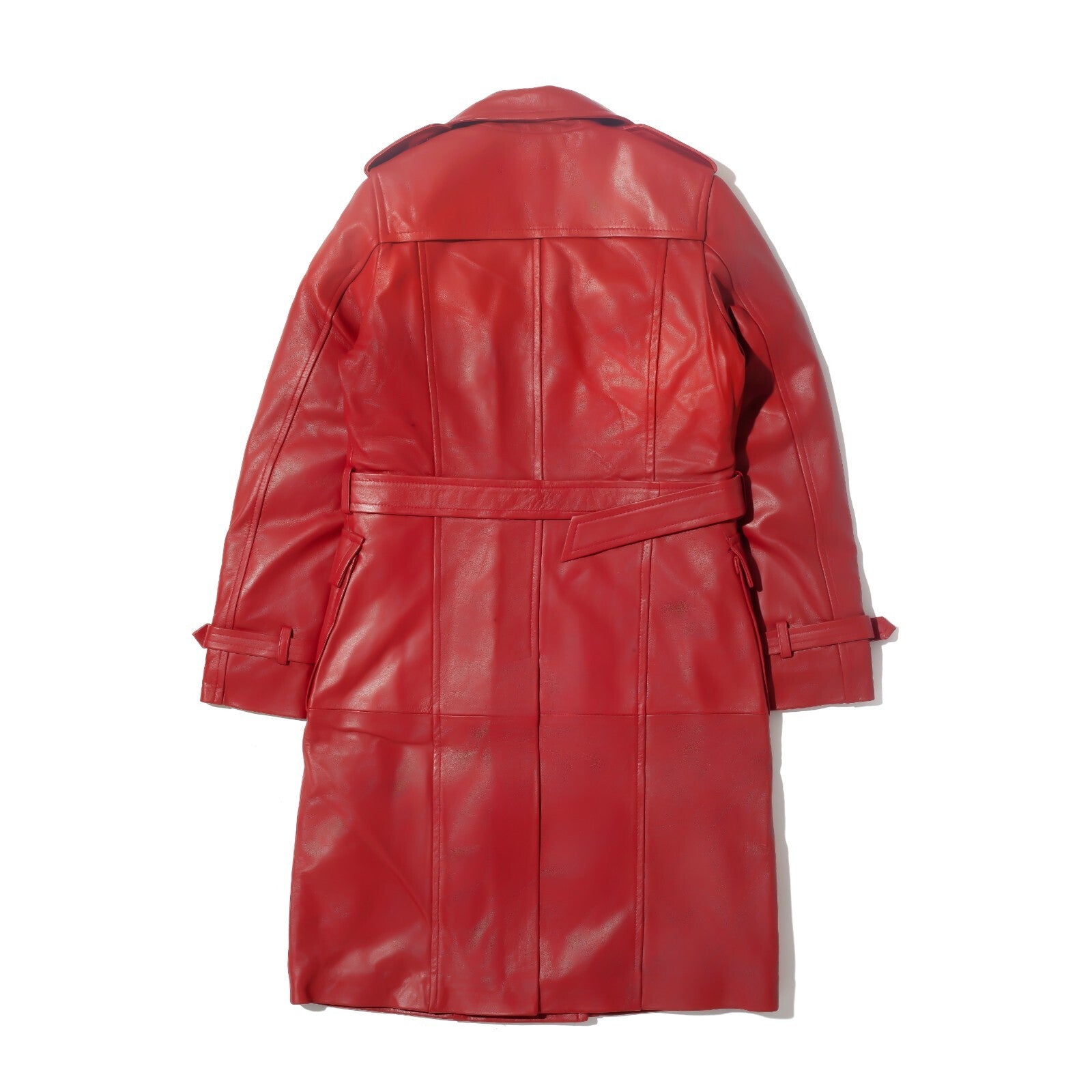 Alison Leather Lambskin Women’s Trench Coat-Regular Fit