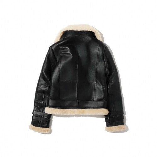 Alison Leather Aviator Lambskin Jacket for Women-Regular Fit