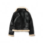Alison Leather Aviator Lambskin Jacket for Women-Regular Fit