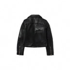 Alison Leather Lambskin Biker Jacket-Regular Fit