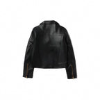Alison Leather Regular Fit Lambskin Leather Biker Jacket