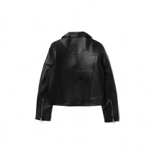 Alison Leather Regular Fit Lambskin Leather Biker Jacket