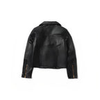 Alison Leather Lambskin Black Biker Jacket – Regular Fit