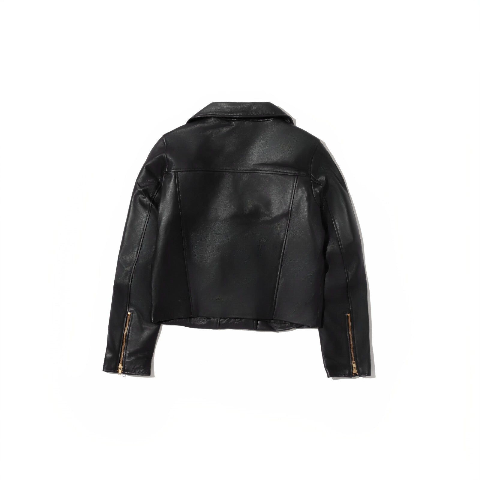 Alison Leather Lambskin Black Biker Jacket – Regular Fit